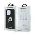 Pouzdro Karl Lagerfeld Hardcase Monogram Karl & Choupette Head Pin pro iPhone 16 Pro