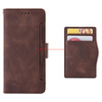 Klopové pouzdro pro Oppo Reno 13, Card Slot, hnědé