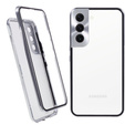 Magnetické pouzdro Dual Glass MagSafe pro Samsung Galaxy S22, stříbrné
