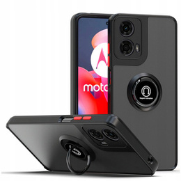 Pouzdro pro Motorola Moto G24 / G24 Power / G04, Frosted Ring, černé