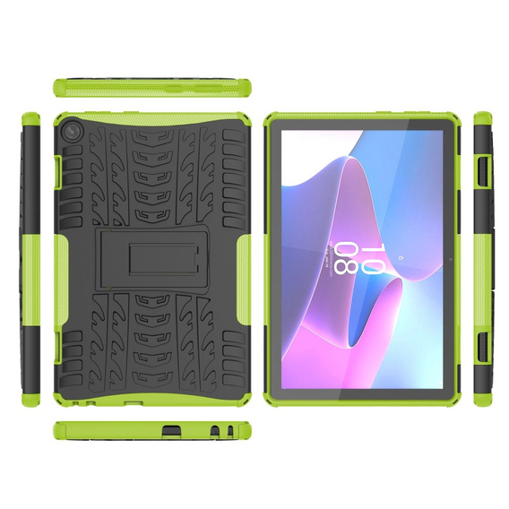 Pouzdro pro Lenovo Tab M10 10.1 Gen 3, Tire Armor, černá / zelená