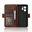 Klopové pouzdro pro Realme GT 7 Pro, Card Slot, hnědé
