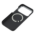 Pouzdro pro iPhone 17 Pro, Carbon Fiber, pro MagSafe, černé