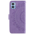 Klopové pouzdro pro Motorola Moto E22 / E22i, Mandala, fialové