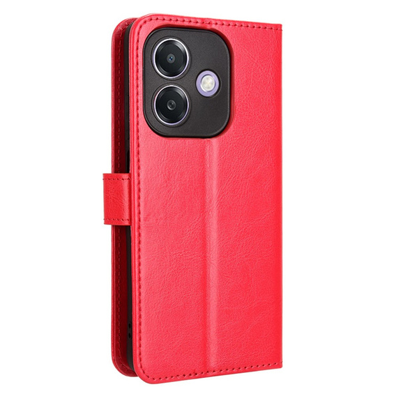 Klopové pouzdro pro Oppo A40 / Oppo A40m, Crazy Horse Wallet, červené