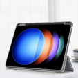 Pouzdro pro Xiaomi Pad 6S Pro 12.4, Smartcase Hybrid, se slotem na stylus, šedé