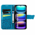 Klopové pouzdro pro Infinix Hot 50i 4G, Butterfly, modré