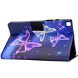 Pouzdro pro Samsung Galaxy Tab A7 10.4 2020 T500 T505, butterflies, fialové