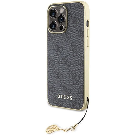 Pouzdro Guess 4G Charms s přívěskem pro iPhone 15 Pro