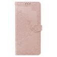 Klopové pouzdro pro Xiaomi Poco X6 5G, Mandala, růžové rose gold