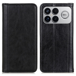 Pouzdro s klopou Split Leather pro Xiaomi Poco F8 Ultra