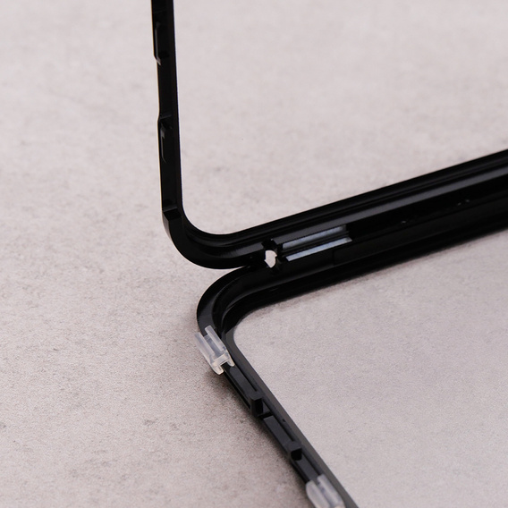 Pouzdro pro iPhone 13, Magnetic Dual Glass, černé