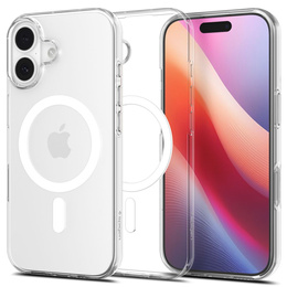Spigen pouzdro pro iPhone 17, Liquid Crystal MagSafe, čiré/bílé