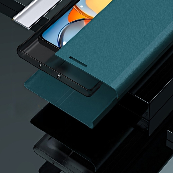 Klopové pouzdro pro Xiaomi Redmi 13C / Poco C65, Side Magnetic, zelené