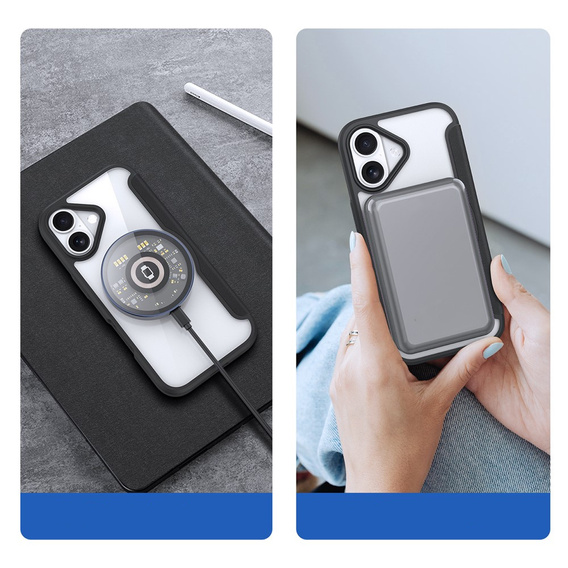 Dux Ducis pouzdro pro iPhone 17, Skin X Pro, s klopou, pro MagSafe, černé