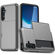 Pouzdro pro Samsung Galaxy A56 5G, Sliding Card Holder, šedé