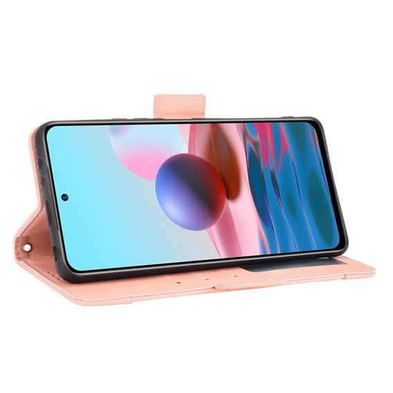 Klopové pouzdro pro Xiaomi Redmi Note 10 Pro, Card Slot, růžové
