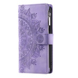 Klopové pouzdro pro Xiaomi Redmi Note 13 Pro 4G / Xiaomi Redmi Note 14S / Xiaomi Poco M6 Pro 4G, Mandala, fialové