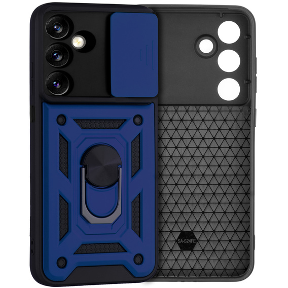 Pouzdro pro Samsung Galaxy S24 FE, CamShield Slide, modré