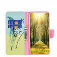 Klopové pouzdro pro Xiaomi Redmi Note 12 4G, Wallet, feather, modré