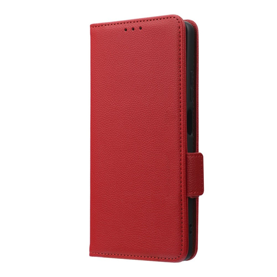 Klopové pouzdro pro Xiaomi Redmi Note 12 5G / POCO X5 5G, Wallet Litchi Magnet, červené