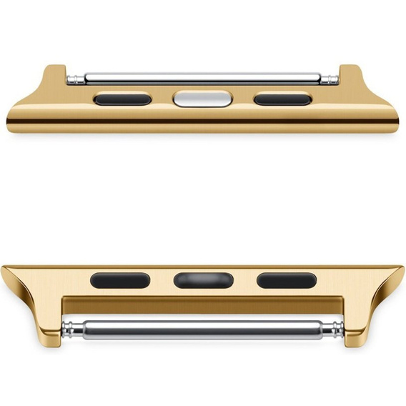 Zapięcie ze stali nierdzewnej do zegarka Apple Watch 1/2/3/4/5/6/7/SE 42/44/45mm, Gold