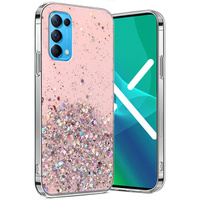 Pouzdro pro OPPO Reno 5 5G, Glittery, růžové