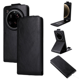 Klopové pouzdro pro Xiaomi 15 Ultra, Flip, černé