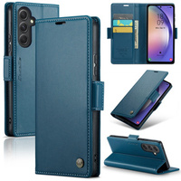 Flipové pouzdro CASEME pro Samsung Galaxy A54 5G, Litchi Wallet, modré