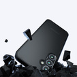 Pouzdro pro Samsung Galaxy A55 5G, Fusion Hybrid, s ochranou fotoaparátu, transparentní / černé