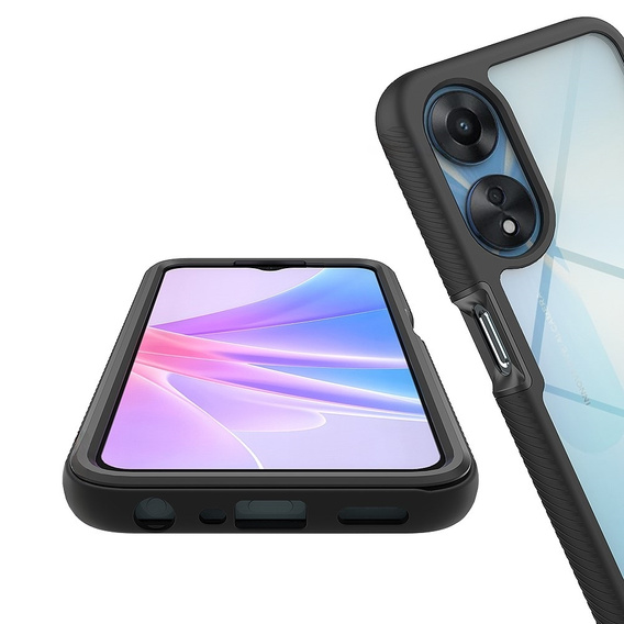 Pouzdro pro Oppo A78 5G, Shockproof, s fólií, černé
