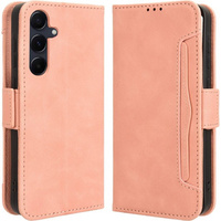 Klopové pouzdro pro Samsung Galaxy A55 5G, Card Slot, růžové