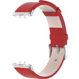 Kožený řemínek pro Samsung Galaxy Fit 3, červený