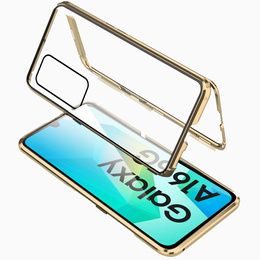 Pouzdro pro Samsung Galaxy A16, Magnetic Dual Glass, zlaté