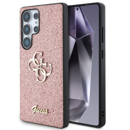 Pouzdro GUESS pro Samsung Galaxy S25 Ultra, 4G Big Metal Logo, růžové