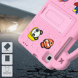 Dětské pouzdro pro Samsung Galaxy Tab A7 Lite 8.7 T220/T225, Cute Patterns, se stojánkem, růžové
