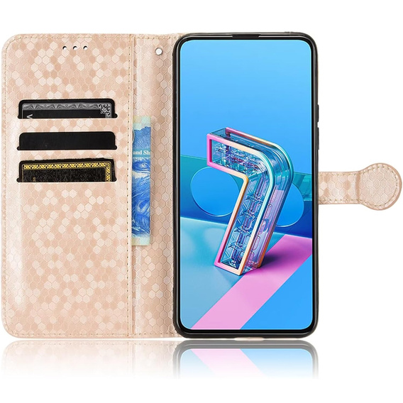Flipové pouzdro pro Xiaomi Redmi A5, Wallet Rhombus, růžové