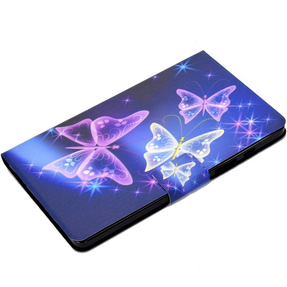 Pouzdro pro Samsung Galaxy Tab A7 10.4 2020 T500 T505, butterflies, fialové