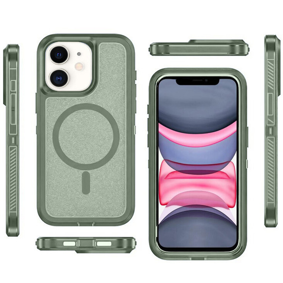 Pouzdro s rámečkem pro iPhone 11, pro MagSafe, zelené