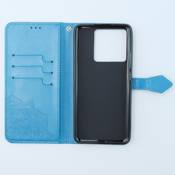 Klopové pouzdro pro Xiaomi 13T / 13T Pro, Mandala, modré