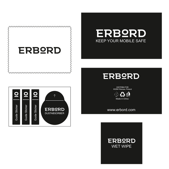 2x tvrzené sklo ERBORD 3D pro Oppo Find X9