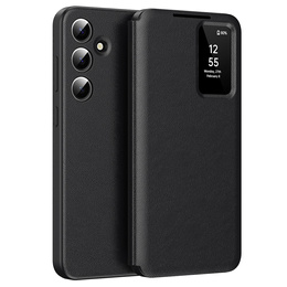 Flipové pouzdro pro Samsung Galaxy A55 5G, Smart View Wallet, černé
