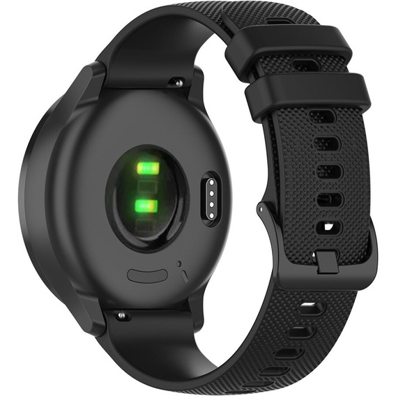 Univerzální silikonový řemínek 20 mm, černý