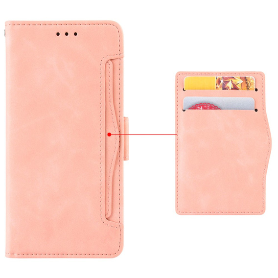 Klopové pouzdro pro Oppo A80, Card Slot, růžové