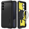 Pouzdro Spigen pro Samsung Galaxy S24 FE, Tough Armor Mag MagSafe, černé + 9H tvrzené sklo