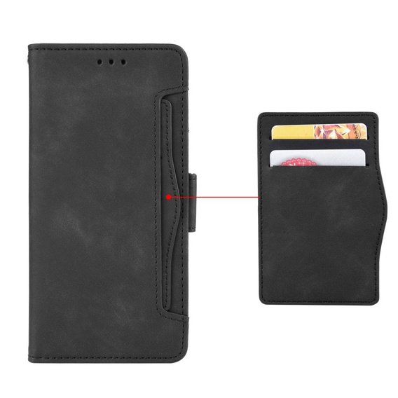 Klopové pouzdro pro Motorola Moto G42 4G, Card Slot, černé