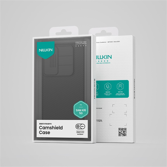 Pouzdro pro Samsung Galaxy A16 5G, obrněné Nillkin, CamShield Pro, černé