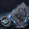 Pouzdro pro Nothing Phone 3A, pro MagSafe, ERBORD Matt Case, černý