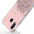 Pouzdro pro Samsung Galaxy A40, Glittery, růžové