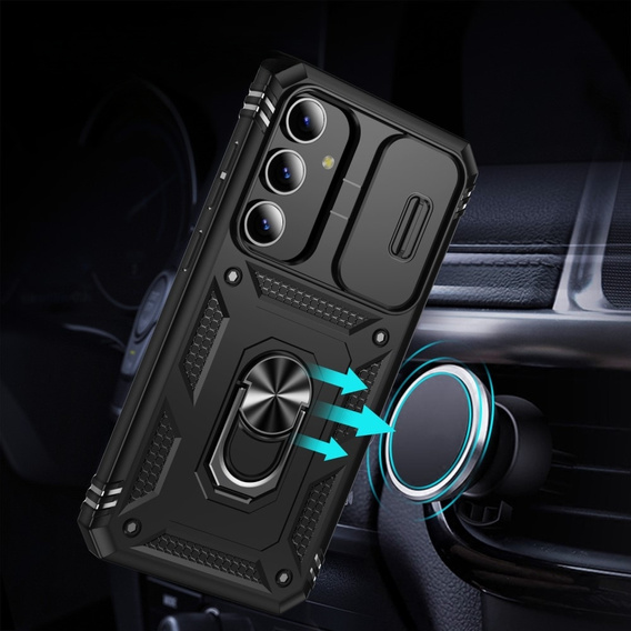 Pouzdro pro Samsung Galaxy S24+ Plus, CamShield Slide, černé